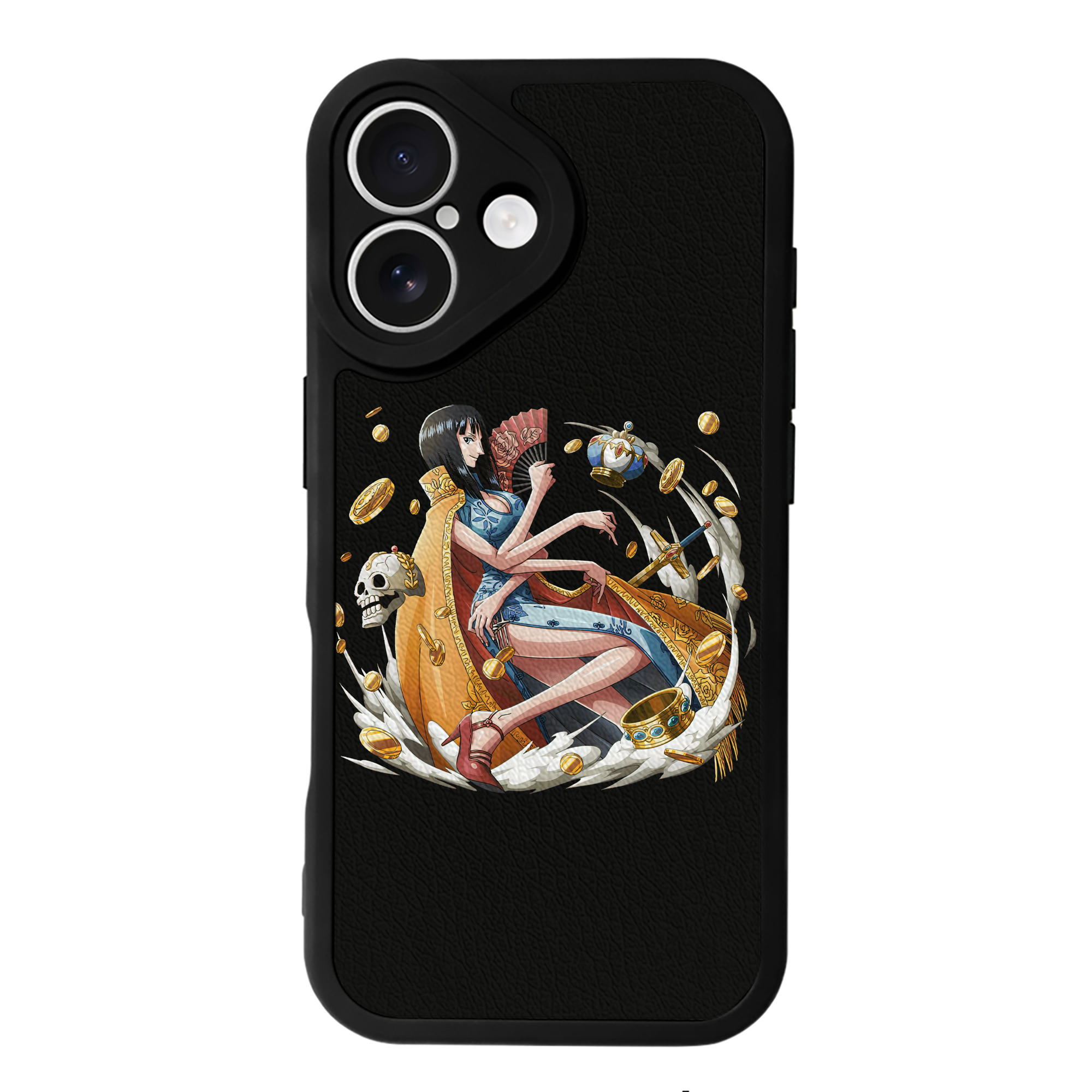 （画像用） ワンピース ニコ・ロビン ONE PIECE Nico Robin 【iPhone 16シリーズ対応】シリコンスマホケース（レザー調） 材質：シリコン